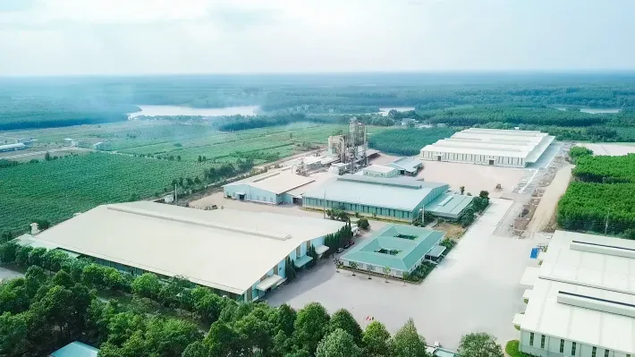 Năm 2007 — nhà máy MDF Bình Phước công suất 100.000 m³/năm